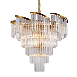 Twin Palms Round Crystal Chandelier - view 4