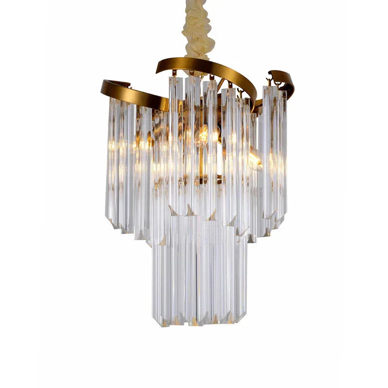 Twin Palms Round Crystal Chandelier - view 8
