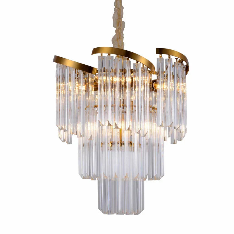 Twin Palms Round Crystal Chandelier - view 7