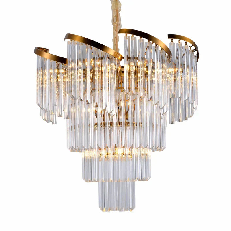 Twin Palms Round Crystal Chandelier - view 6