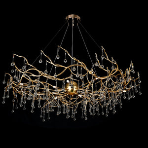 Dawn Livio Teardrop Branching Brass Round Chandelier - view 6