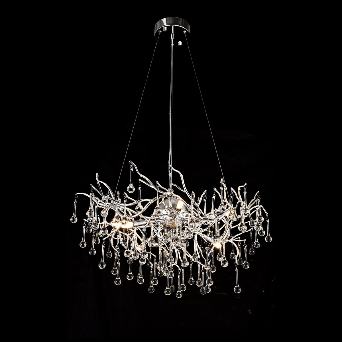 Dawn Livio Teardrop Branching Brass Round Chandelier - view 8