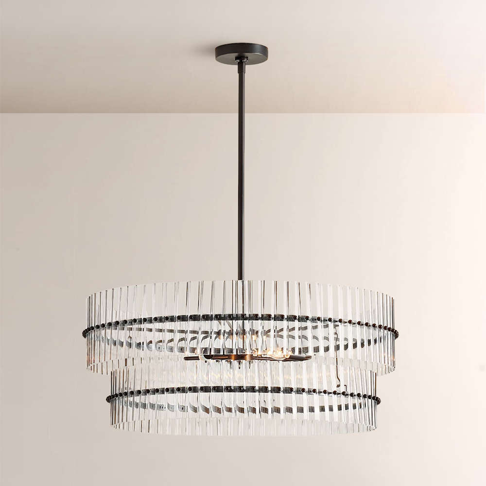 Macy Crystal Round Chandelier - view 2
