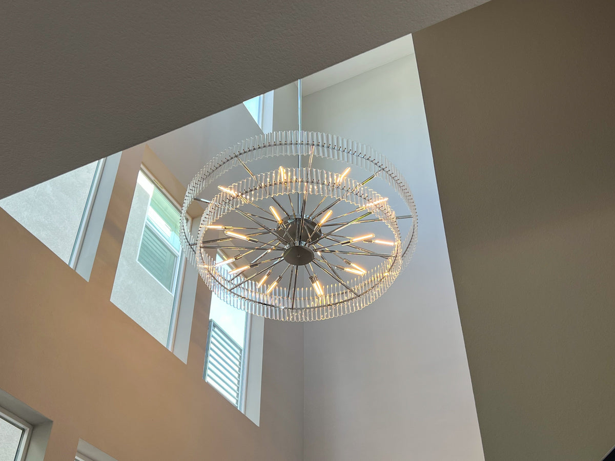 Macy Crystal Round Chandelier - view 10