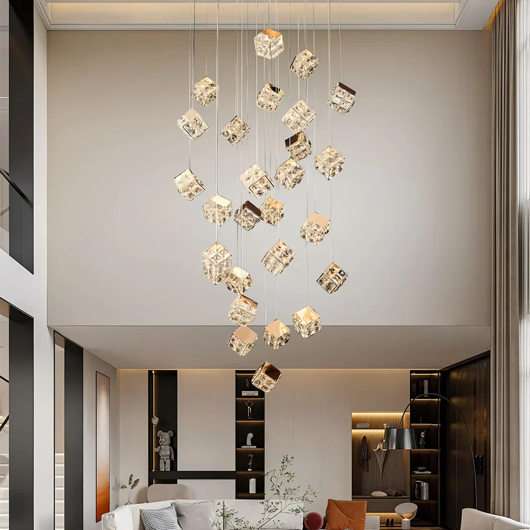 Magic Cube Crystal Staircase Chandelier - view 6