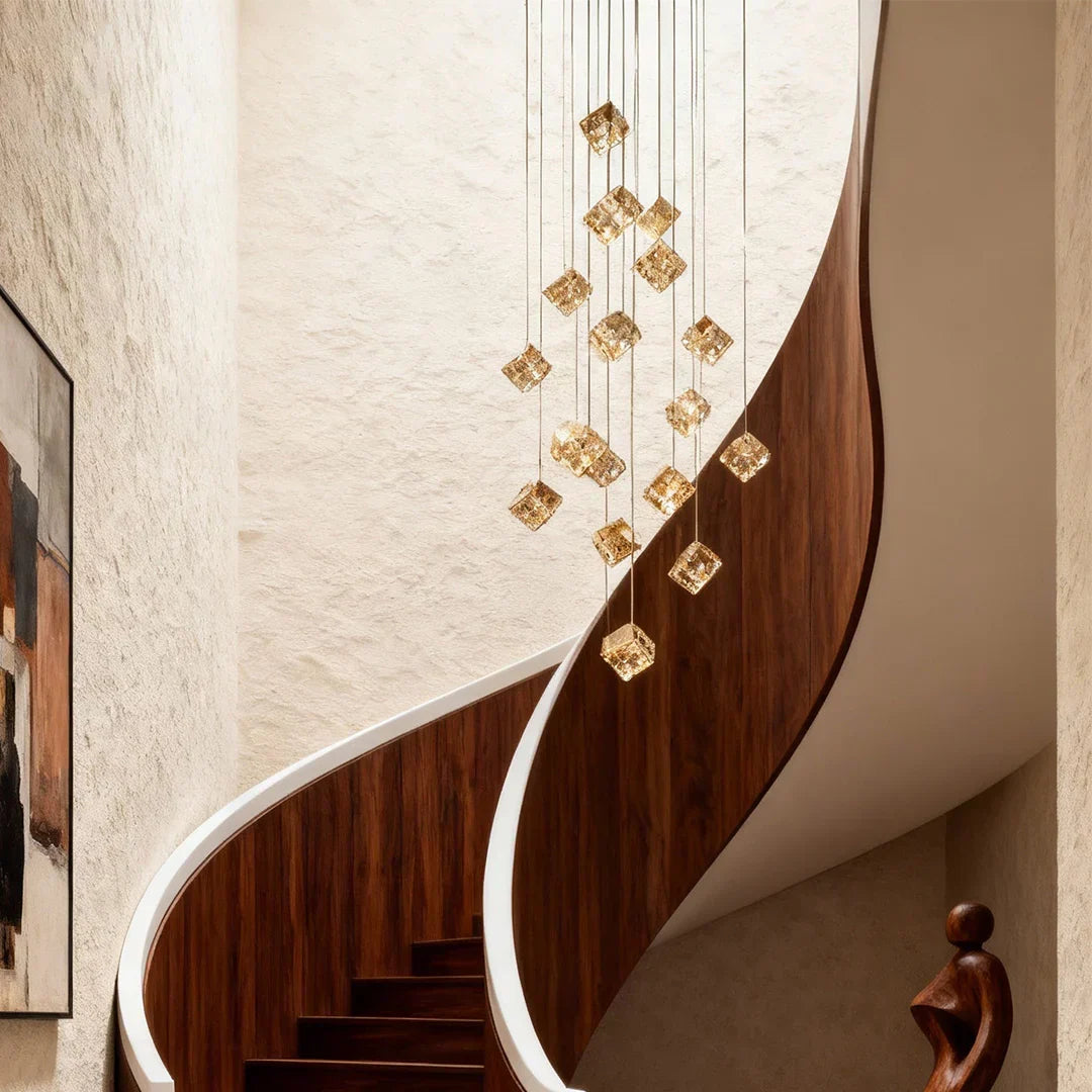 Magic Cube Crystal Staircase Chandelier - view 8
