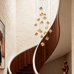 Magic Cube Crystal Staircase Chandelier - view 8