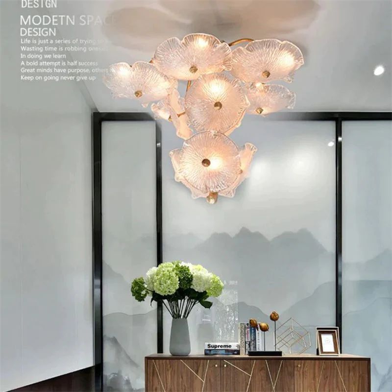 Magnolia Modern Luxury Branch Chandelier For Staircase - view 2