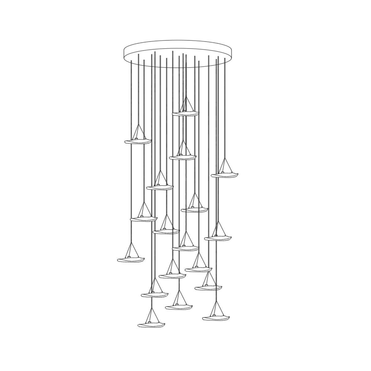 Manta Drift Class Crystal Chandelier - view 25