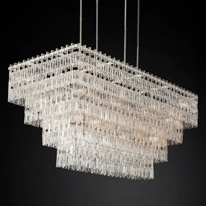 Arrebol 4-Tier Rectangular Chandelier 72" - view 9