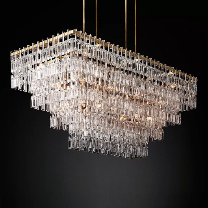 Arrebol 4-Tier Rectangular Chandelier 72" - view 7