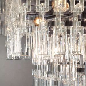 Arrebol 4-Tier Rectangular Chandelier 72" - view 10