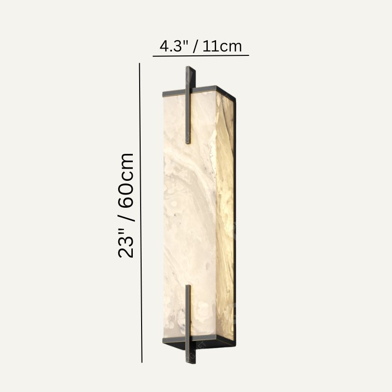 Maros Alabaster Wall Sconce For Bedroom, chandelier - view 4