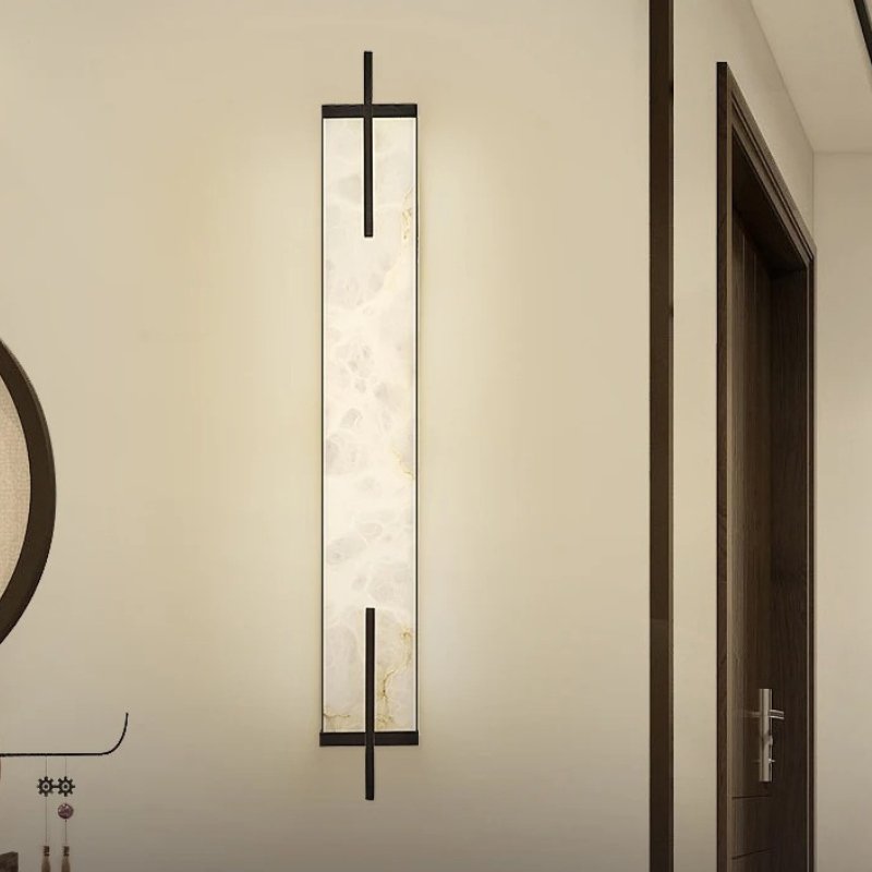 Maros Alabaster Wall Sconce For Bedroom, chandelier