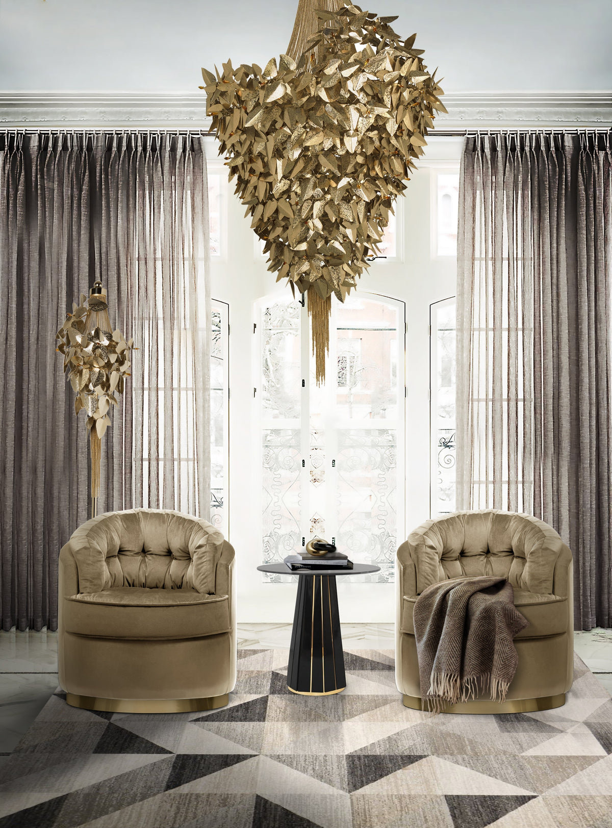 Luxury McQueen II 47 Light Crystal Modern Chandelier - view 6