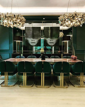 Luxury McQueen Round 18 Light Crystal Modern Chandelier - view 2