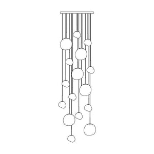 Multi Lava Round Chandelier - view 77