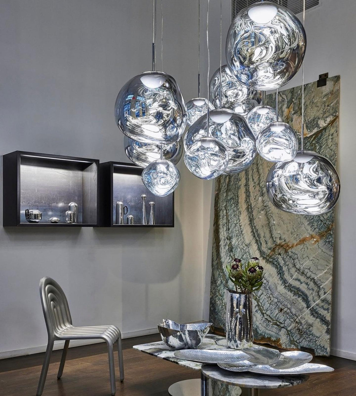 Multi Lava Round Chandelier - view 27