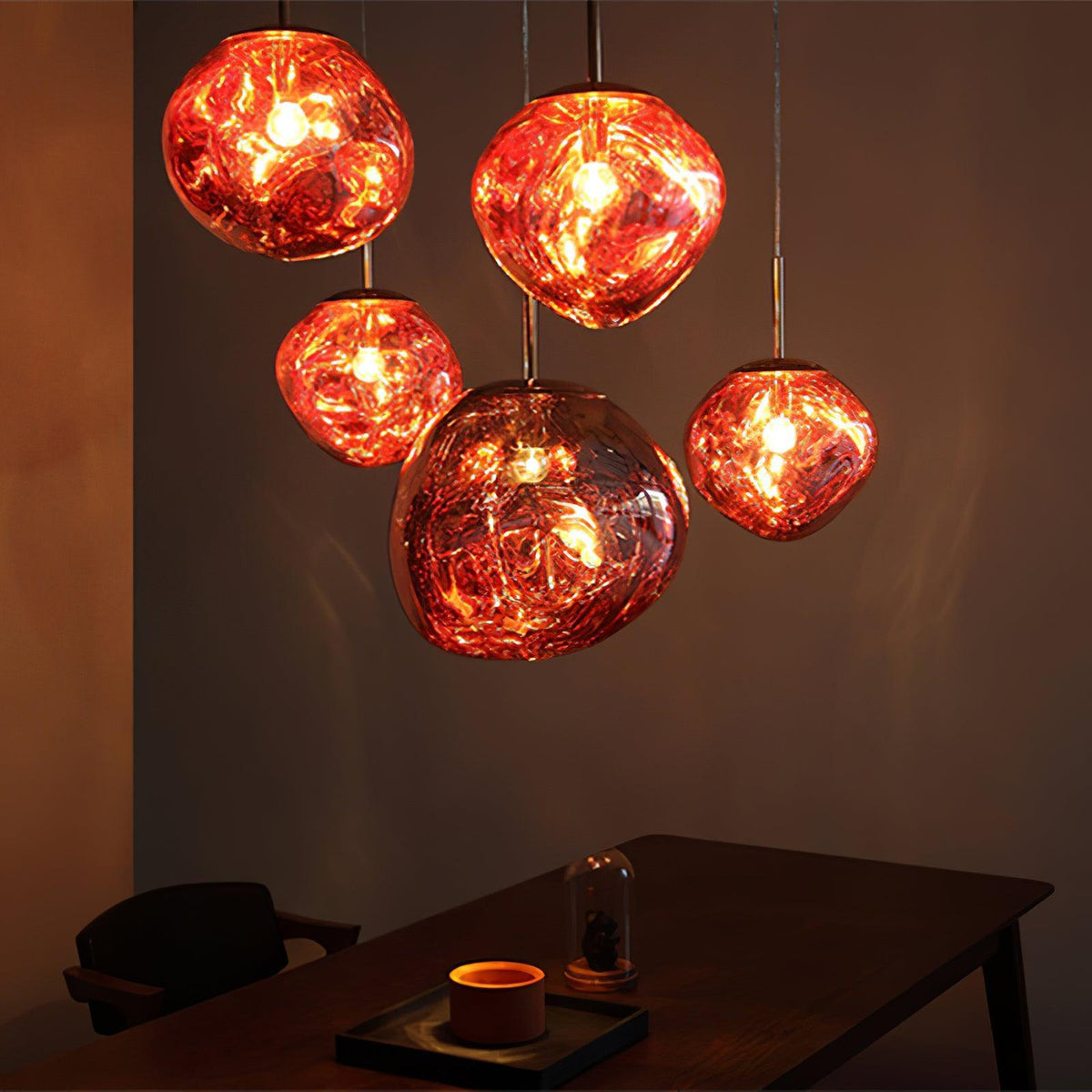 Multi Lava Round Chandelier - view 9