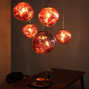 Multi Lava Round Chandelier - view 9