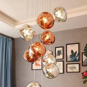 Multi Lava Round Chandelier - view 2