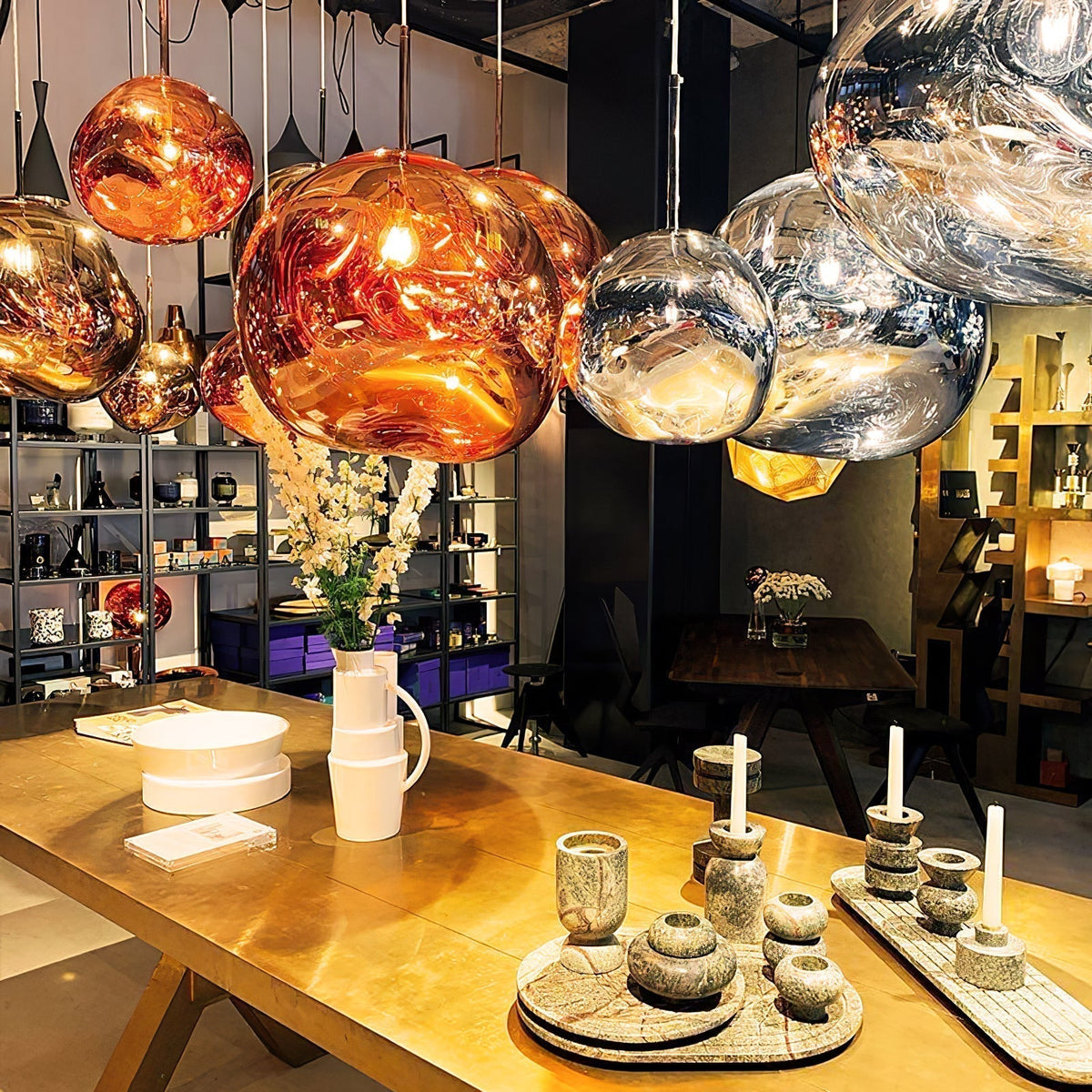 Multi Lava Round Chandelier - view 8
