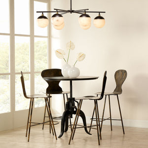Natural Alabaster Metro 6 Lights Ball Chandelier - view 2