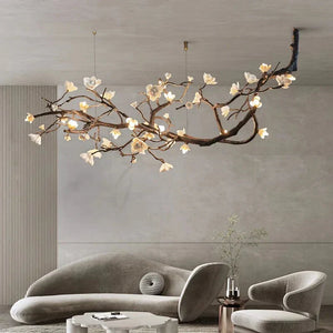 Wanos Crystal Flower Tree Branch Chandelier