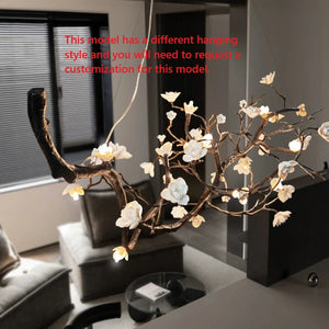 Wanos Crystal Flower Tree Branch Chandelier - view 12