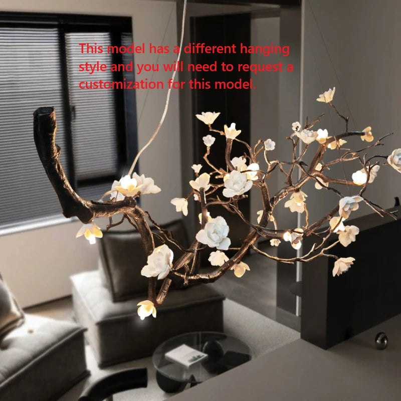 Wanos Crystal Flower Tree Branch Chandelier - view 12
