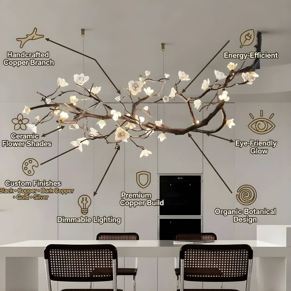 Wanos Crystal Flower Tree Branch Chandelier - view 9