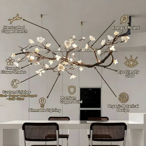 Wanos Crystal Flower Tree Branch Chandelier - view 9