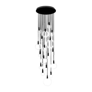 Minimalist Rings Stepless Dimming LED Nordic Duplex Stair Chandelier - view 10
