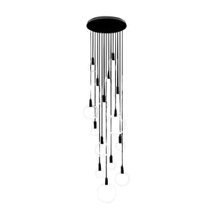 Minimalist Rings Stepless Dimming LED Nordic Duplex Stair Chandelier - view 8