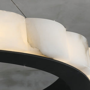 Avalon Moden Alabaster Round Chandelier - view 4
