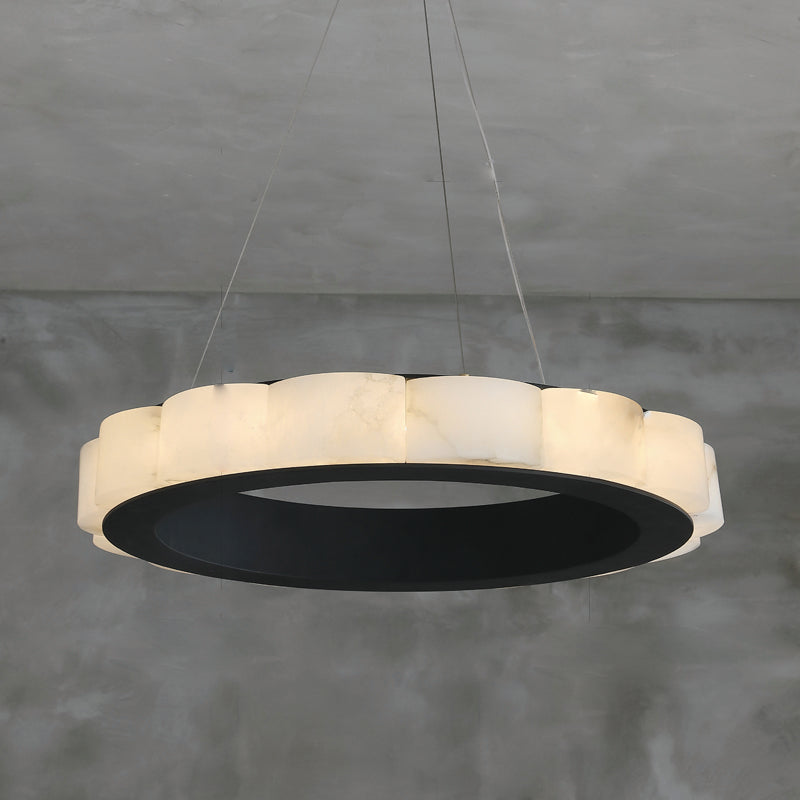 Avalon Moden Alabaster Round Chandelier - view 5