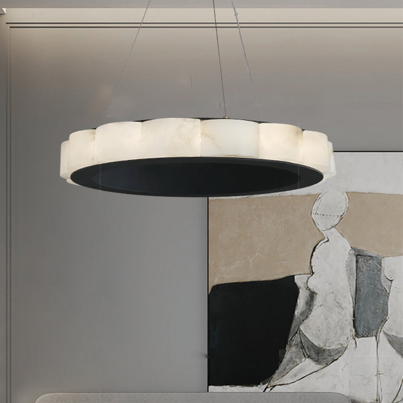 Avalon Moden Alabaster Round Chandelier - view 7