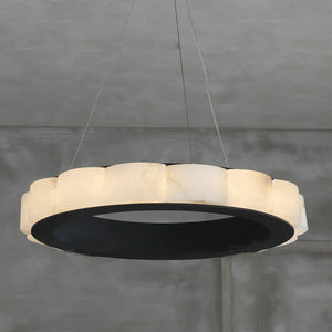 Avalon Moden Alabaster Round Chandelier - view 9