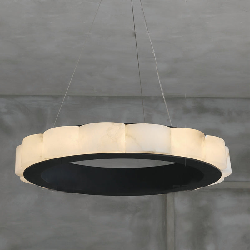 Avalon Moden Alabaster Round Chandelier - view 9