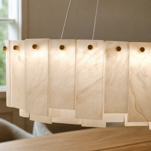 Modern Rectangular Layered Pendant Chandelier