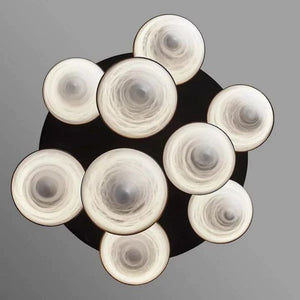 Modern Alabaster Cone Cluster Chandelier - view 5