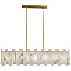 Alabaster Acropolis Modern Linear Chandelier - view 5
