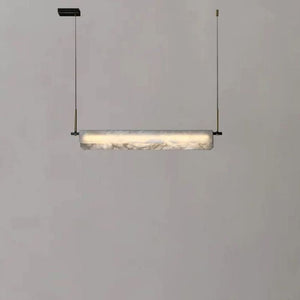 Modern Alabaster Linear Pendant Chandelier - view 5