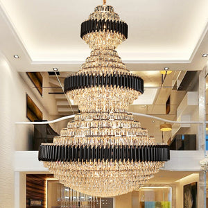free shipping global newest and good quality light fixture of all kinds customization D 70.9'' * H 102.4'' huge fancy stunning crystal chandelier for high ceiling
