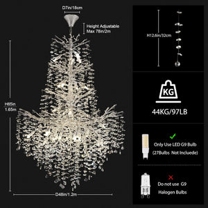 Modern Crystal Chandelier For Dining Room - view 16