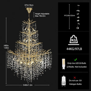 Modern Crystal Chandelier For Dining Room - view 2