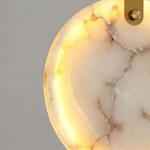 Modern Discs Alabaster Long Staircase Chandelier - view 7