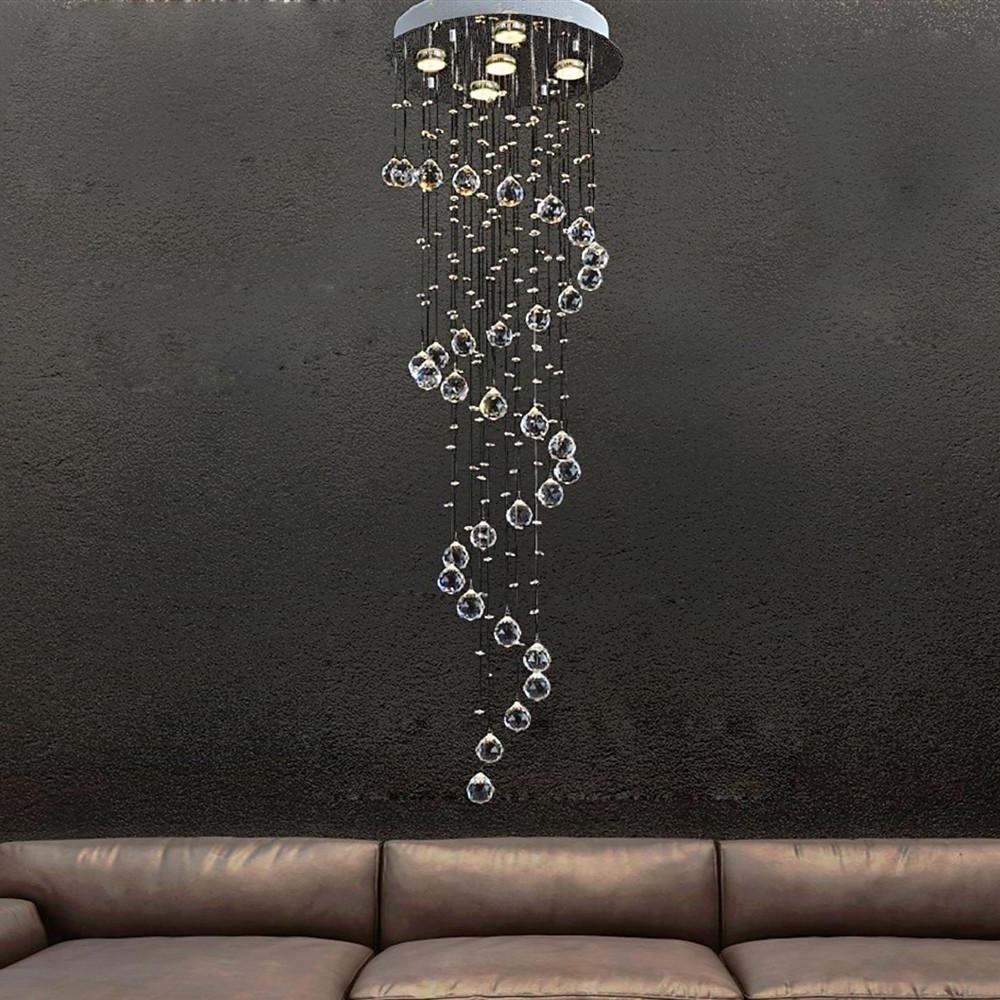 Modern Spherical Crystal Contemporary Chandelier - view 2