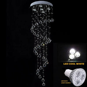 Modern Spherical Crystal Contemporary Chandelier - view 3