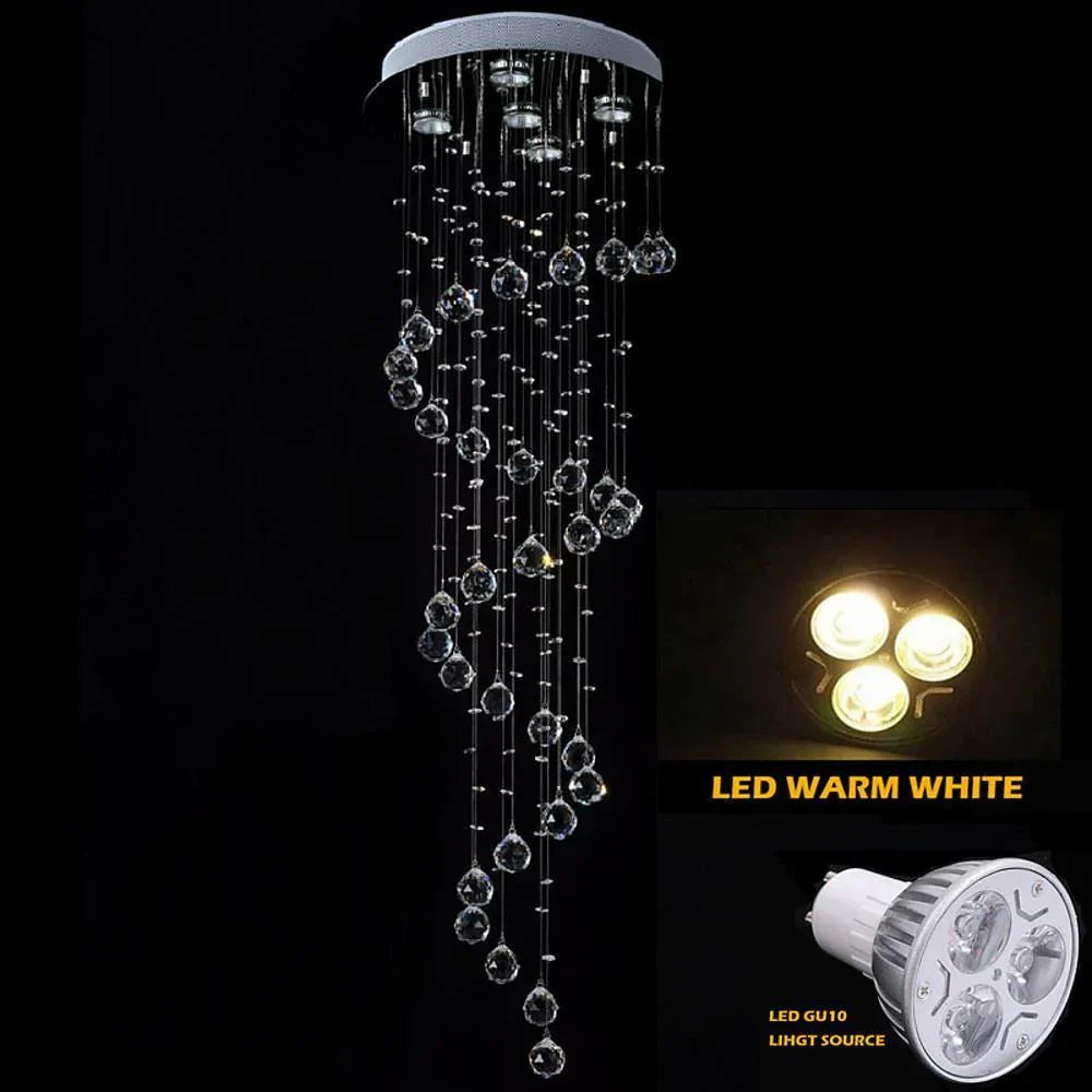 Modern Spherical Crystal Contemporary Chandelier - view 4